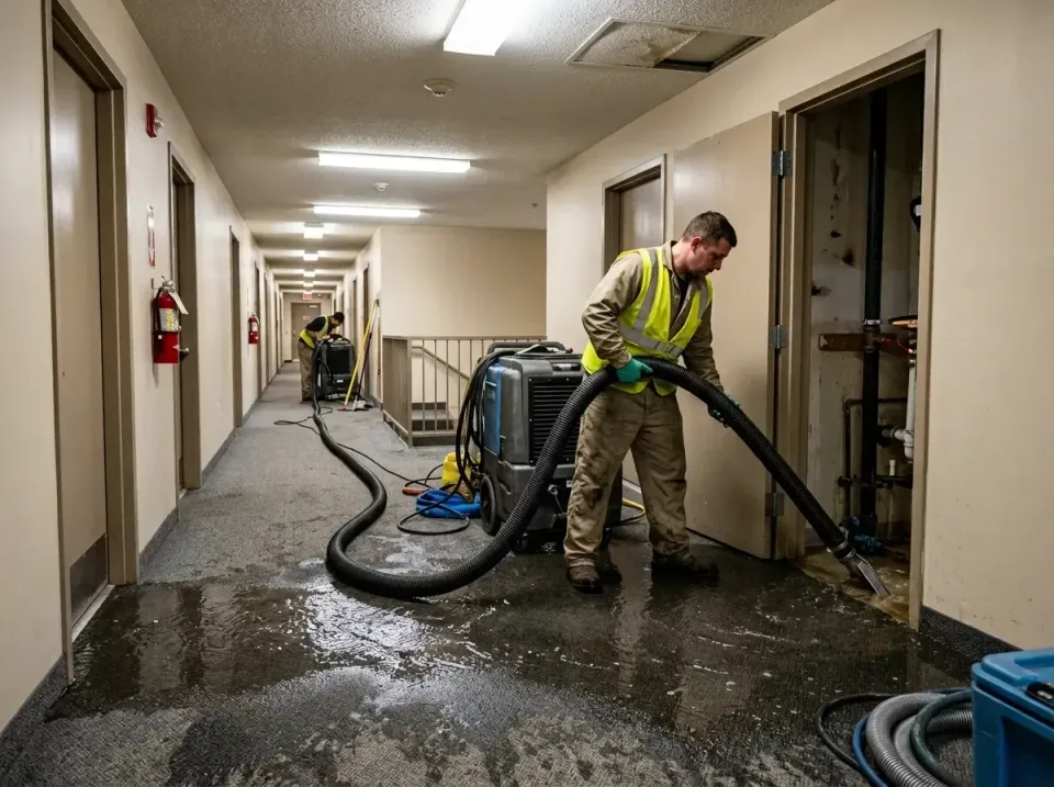 multi-unit-apartment-hallway-f-005 — frequently asked questions, Emergency Burst Pipe Water Extraction & Removal in Pine Mou…